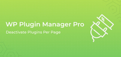 WP Plugin Manager Pro - Deactivate plugins per page  1.0.9