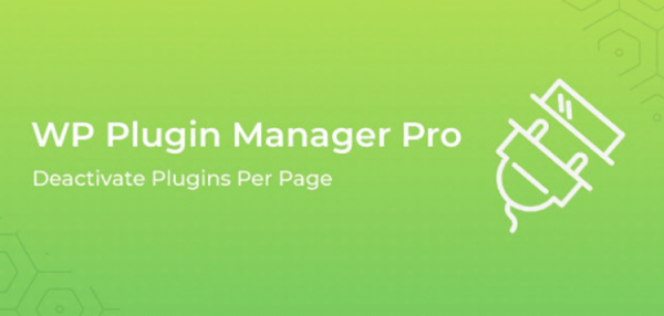 WP Plugin Manager Pro - Deactivate plugins per page  1.1.3