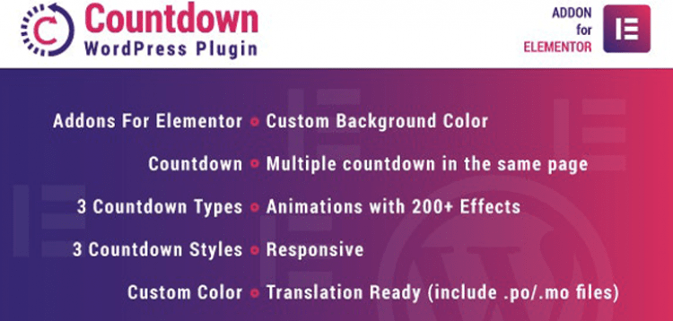 Countdown for Elementor WordPress Plugin 1.0 | WordPress Liga