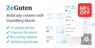 ZeGuten — Blocks for Gutenberg  1.1.6