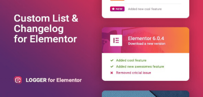 Changelog & Custom List for Elementor – Logger 1.0.5
