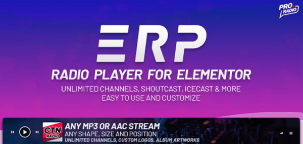 Erplayer - Radio Player for Elementor  1.0.4
