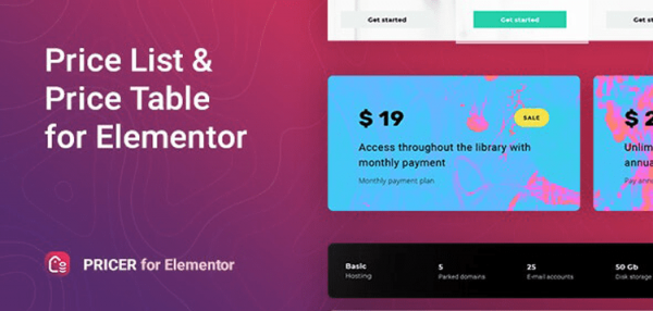 Pricer – Price List for Elementor  1.0.4
