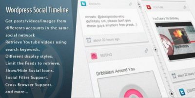 WordPress Social Timeline WordPress Plugin 1.8.9