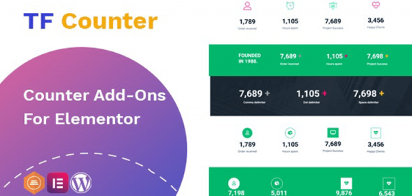 TfCounter - Counter widget For Elementor  1.0.1