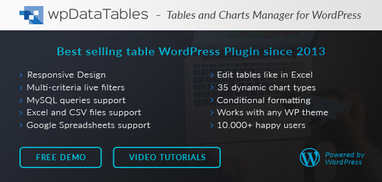 wpDataTables - Tables and Charts Manager for WordPress 5.4.1
