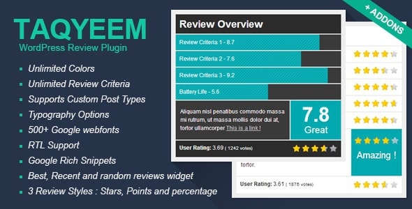 Taqyeem - WordPress Review Plugin 2.7.0 Taqyeem - WordPress Review Plugin 2.7.0