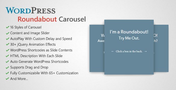 Roundabout – WordPress Carousel Slider Plugin 1.2