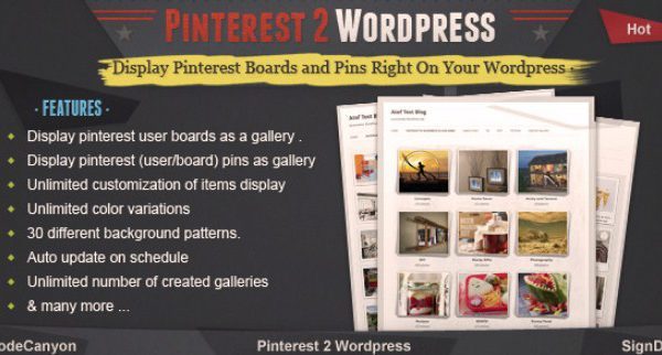 Pinterest To WordPress Plugin 1.1.2 Pinterest To WordPress Plugin 1.1.2