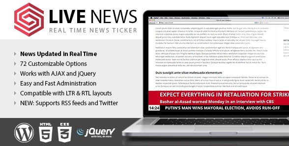 Live News – Real Time News Ticker 2.18