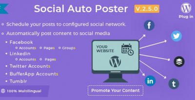 Social Auto Poster – WordPress Plugin 5.1.0