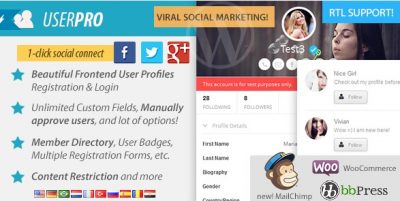 UserPro – User Profiles With Social Login 4.10.1