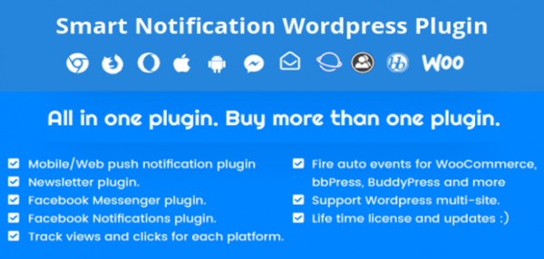 Smart Notification Wordpress Plugin Web & Mobile Push 10.3