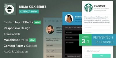 Ninja Kick – WordPress Contact Form Plugin 3.5.8