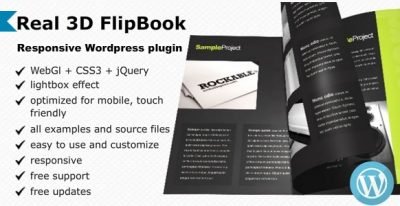 Real 3D FlipBook WordPress Plugin 3.45.1