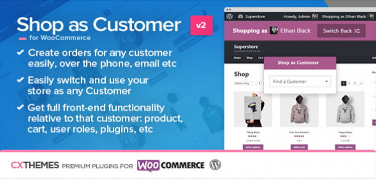 Shop as Customer for WooCommerce 2.16