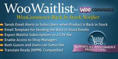 WooWaitlist – WooCommerce Back In Stock Notifier 4.0.0