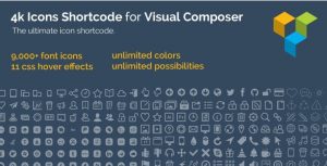 4k Icon Fonts for Visual Composer 2.10