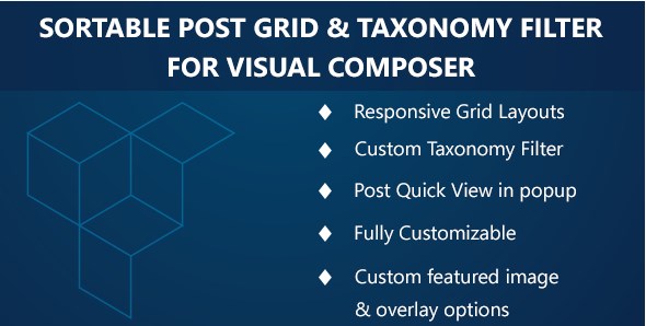 Visual Composer – Sortable Grid & TaxonomyFilter 3.1.0