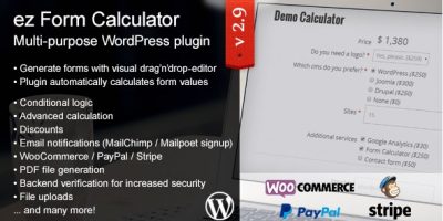 ez Form Calculator – WordPress plugin 2.14.0.2