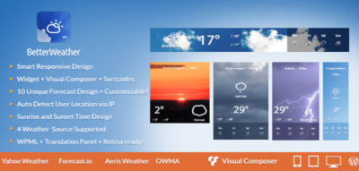 Better Weather - Weather Forecast WordPress Widget 3.1