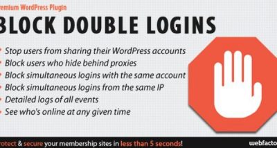 Block Double Logins – Protect Your Membership Site 1.1