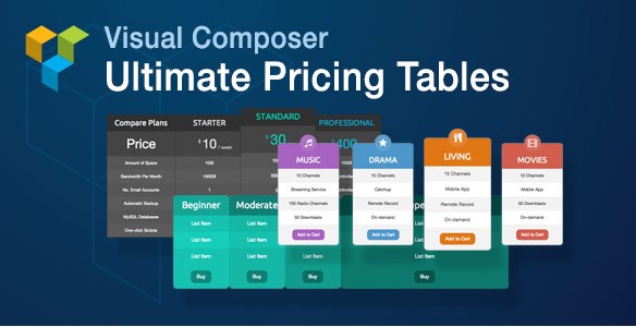 Visual Composer Ultimate Pricing Tables Add-on 1.6