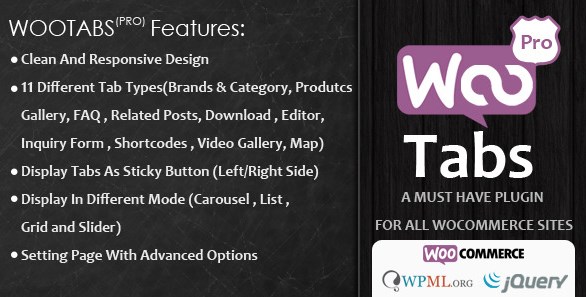 Woocommerce Tabs Pro – Extra Tabs for Product Page 3.0