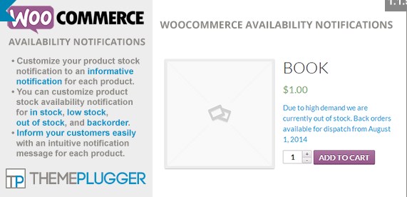 WooCommerce Availability Notifications 1.4.0