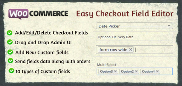 Woocommerce Easy Checkout Field Editor 2.7.0