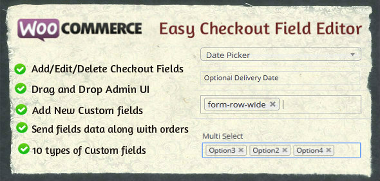 Woocommerce Easy Checkout Field Editor 2.9.0