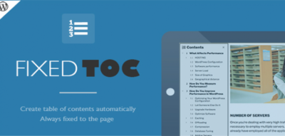 Fixed TOC - table of contents for WordPress plugin 3.1.24