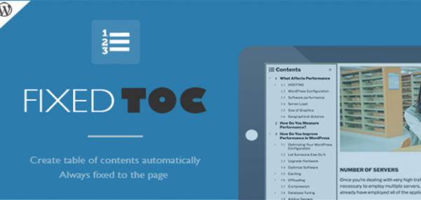 Fixed TOC - table of contents for WordPress plugin 3,1,28