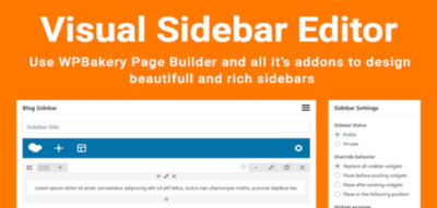Visual Sidebar Editor 1.2.5