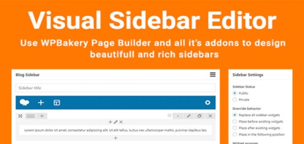 Visual Sidebar Editor 1.2.5 Visual Sidebar Editor 1.2.5
