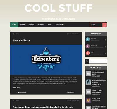 Tesla Themes Coolstuff WordPress Theme 2.6.11