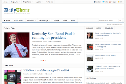Theme Junkie Daily WordPress Theme 3.0.3 Theme Junkie Daily WordPress Theme 3.0.3