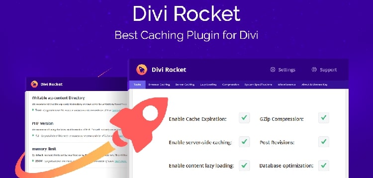 Divi Rocket - Caching Plugin Specifically Designed For The Divi 1.0.48