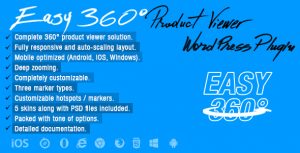 Easy 360° Product Viewer Wordpress Plugin 1.1