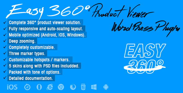 Easy 360° Product Viewer Wordpress Plugin 1.1