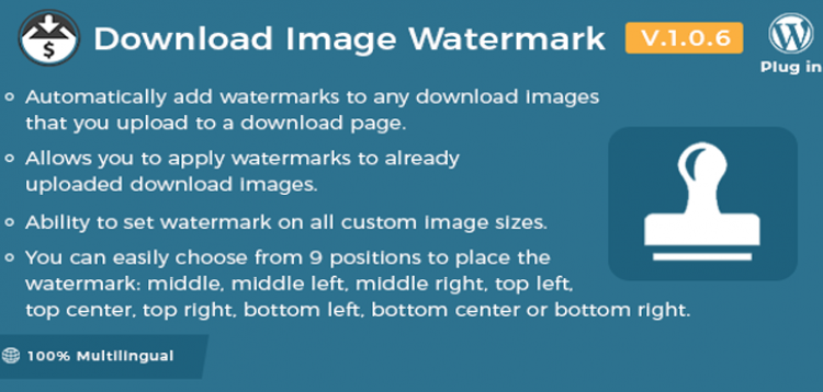 Easy Digital Downloads - Download Image Watermark  1.1.0