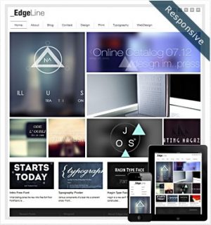 Dessign EdgeLine Responsive WordPress Theme 2.0