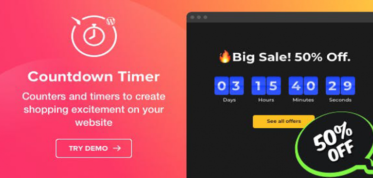 Countdown Timer - WordPress Countdown Timer plugin  1.4.0