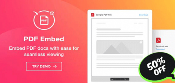 PDF Embed - WordPress PDF Viewer plugin  1.1.1