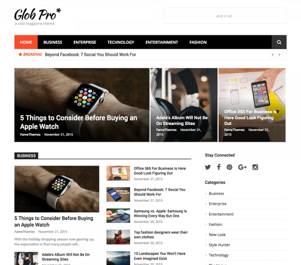 FameThemes Glob Pro WordPress Theme 0.1.3 FameThemes Glob Pro WordPress Theme 0.1.3