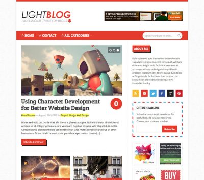 FameThemes LightBlog WordPress Theme 2.1.2