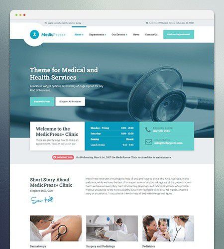 MedicPress WordPress Theme 1.7.0