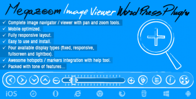 Mega Zoom & Pan Image Viewer Wordpress Plugin 3.0