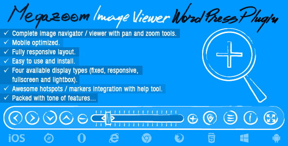 Mega Zoom & Pan Image Viewer Wordpress Plugin 4.0