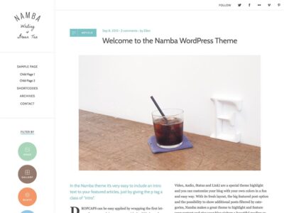 Elmastudio Namba WordPress Theme 1.1.5